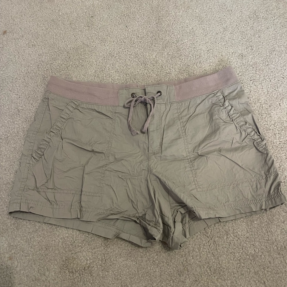 a.n.a Tan Cargo Shorts with Drawstring Waist